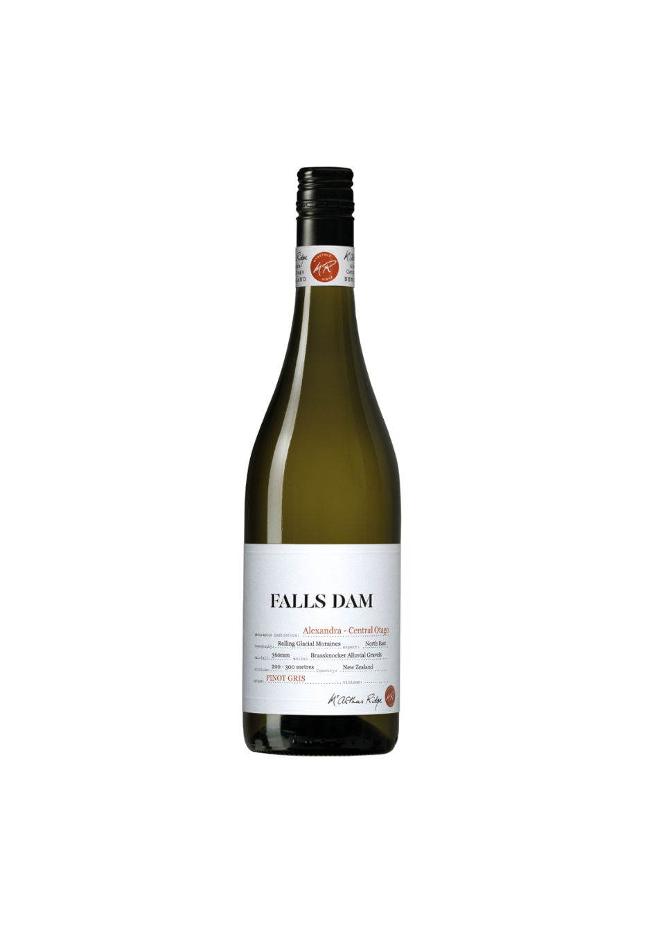 McArthur Ridge 'Falls Dam' Central Otago Pinot Gris 2024
